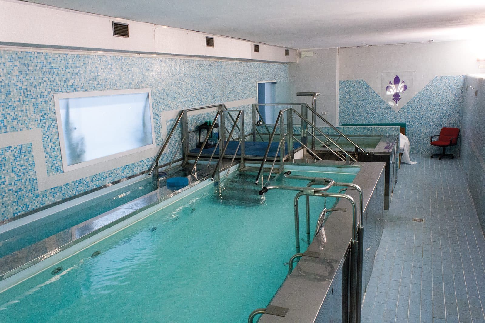 La piscina per idrokinesiterapia